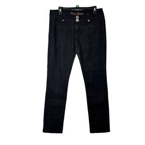 VEGA Mid Rise Skinny Leg Women's Jeans size 9/10 Black,